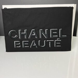 Chanel Beauté Black Pouch with Box, New/Unused